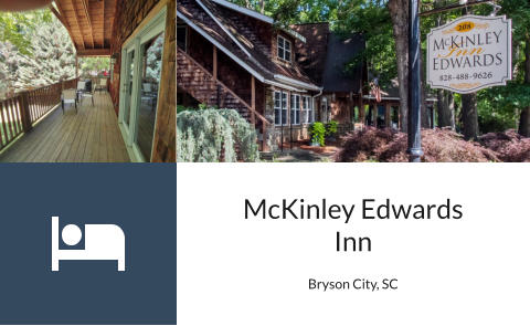McKinley Edwards Inn  Bryson City, SC